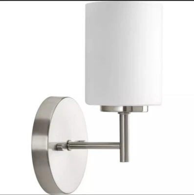 Progress Lighting Replay 1-Light Brushed Nickel Modern Bath Vanity Light - Image 1 of 4