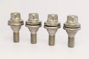 4 x M12 x 1,5, rosca de 33 mm, pernos de rueda de asiento plano (zinc) - Imagen 1 de 2