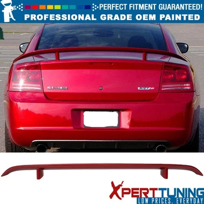 Fits 08-23 Dodge Challenger OE Trunk Spoiler Painted Inferno Red Crystal Pearl Foto 1 de 4