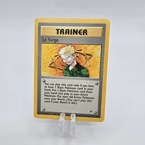 Pokemon LT. SURGE 101/132 2000 Gym Heroes) NM Nintendo rara card vintage TCG - Foto 1 di 7