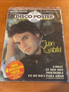 JUAN GABRIEL Disco Poster SEALED ! 1984 MEXICO 7" EP w/ MAGAZINE & POSTER Latin - Picture 1 of 3