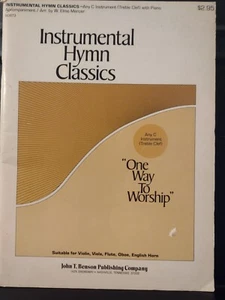 Instrumental Hymn Classics Piano W/ Violin, Flute Oboe Horn Christian Praise VG - Picture 1 of 13