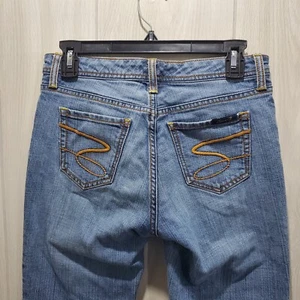 Seven Premium Denim Flare Jeans Size 4 - Picture 1 of 6