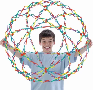 Hoberman Sphere Kids Expand contract Fidget Colour Ball ADHD ADD Autism home Toy - Picture 1 of 26