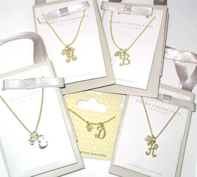 Colar inicial Disney Park Mickey Mouse 18"✿ feito com cristais da Swarovski - Imagem 1 de 4