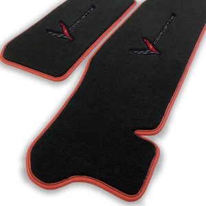 Lloyd Mats Floor Mats Corvette C8 2020-ON Coupe, Frunk/Trunk, Carbon Corvette - Picture 1 of 5