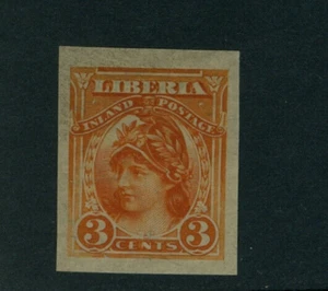 Liberia 1903, 3c Liberty Inland Postage, orange color trial proof, #94 - Picture 1 of 1