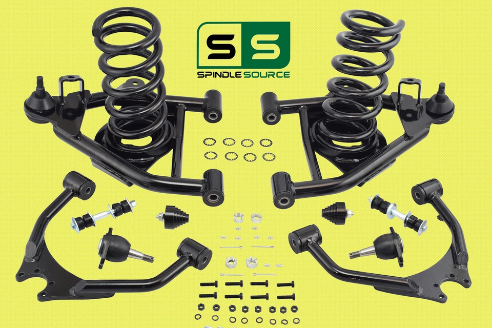 Brazos de control de caída de 4" (con bobinas de caída V6 de 2") para Chevy GMC C1500 1988-1998 2x2 Foto 1 de 1