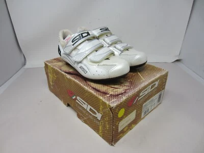 NUEVO SIDI Zephyr Carbono Bicicleta de Carretera Bicicleta Ciclismo Zapatos EU 38 US 6 - Blanco Foto 1 de 4