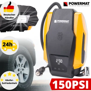 Kompressor 12V Auto 10 bar Reifen Zigarettenanzünder Luftpumpe Reifenfüller Düse - Bild 1 von 10