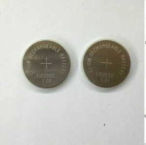 5 x LIR2032 CR2032 Rechargeable Button Coin 3.6v Battery UK Seller - Picture 1 of 1