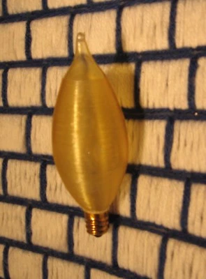 4 new 60w SPUN GLOW AMBER gold FLAME LIGHT bulb spunglo C11 glowescent E12    - Image 1 of 4