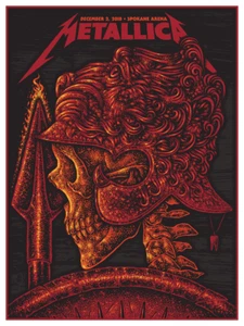 Metallica Spokane Washington Todd Slater AP December 2, 2018 Art Poster Print - Picture 1 of 1