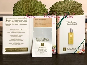6 Eminence WILDFLOWER Ultralight OIL Card Samples 3ml/.1oz each+ 🎁 - Picture 1 of 1