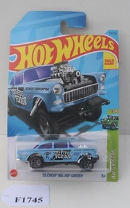 Hot Wheels Gassers Blue 55 Chevy Bel Air Gasser 1/5 FNQHotwheels F1745 - Picture 1 of 6