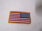 MILITARY PATCH HOOK AND LOOP COLORED AMERICAN US FLAG REVERSE FOR SHOULDER 