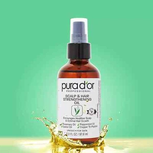 3.3 Oz Scalp & Hair Strengthening Oil - Supports Optimal Growth, Reduce Breakage - Picture 1 of 7