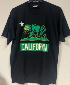 CALIFORNIA BEAR T-shirt, OAKLAND A's Color Bear & OAKLAND Hat Shirt - NEW - Picture 1 of 5