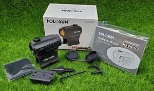 Holosun Micro Red-Dot Sight Solar Powered w/ 1/3 Co-witness Mount 2 MOA - HS403C - Picture 1 of 10