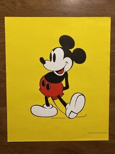 Póster impreso vintage de Mickey Mouse de Dasco 12x10 Walt Disney colorido #1 A7 - Imagen 1 de 12