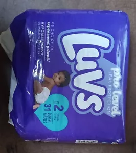 Luvs Pro Level Leak Protection Size 2 Diapers 31 Count - Picture 1 of 1