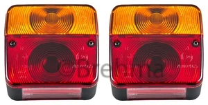 2x Anhänger Rückleuchten Set Rücklicht Leuchte 3 - 4 Funktionen - Picture 1 of 3