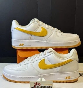 Nike Air Force 1 Low Color of the Month - White University Gold-Size 14 - Picture 1 of 6
