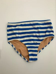 NWT J Crew Crewcuts Girls' Swimsuit Bottom UPF 50+ Size 8 Blue Stripe - Picture 1 of 4