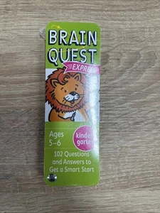 Brain Quest Express Ages 5-6 Kindergarten Educational Kids Game 102 Questions - Picture 1 of 2
