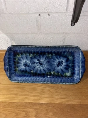 Porthmadog Pottery Wales Rectangular Sandwich Platter Decorative Vintage 35cm - Image 1 of 4