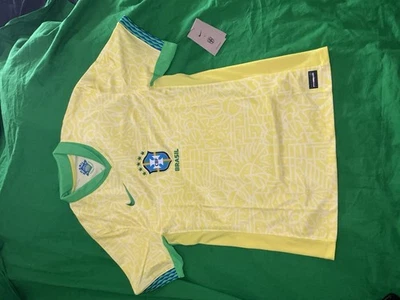 Camiseta Nike masculina Brasil 2024 Home autêntica FJ4270-706 tamanho médio - Imagem 1 de 4