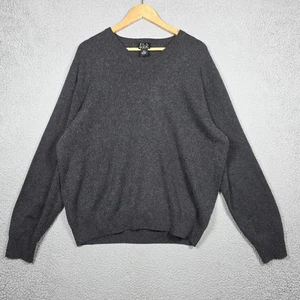 Suéter Jos A Bank Para Hombre Talla Grande Carbón Cuello en V Puklkover 100% Cachemira Prepp - Imagen 1 de 9