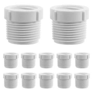 Adaptadores de junta de tubería de PVC de 12 piezas conectores de acoplamiento de codo de montaje de PVC-U - Imagen 1 de 12