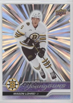 2023-24 Upper Deck Series 2 Young Guns Outburst Mason Lohrei #497 Rookie RC - Image 1 of 2