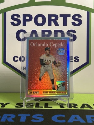 Orlando Cepeda 2001 Topps Archives Reserve Baseball “Refractor Reprints” GIANTS - Image 1 of 2