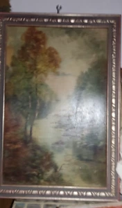 Antique Oil Painting {GUILDED VictoriaN STYLE FRAMED) - Picture 1 of 10