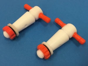 LOT OF (2) - Kimble/Kimax - Plastic Stopcock Plug - UNUSED - Picture 1 of 4