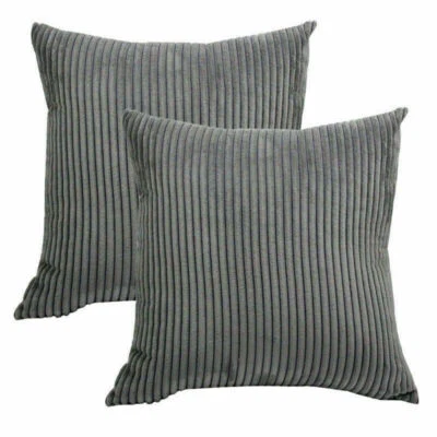 2 Pack Kissenbezug Dekokissen Sofakissen 100% Cord Kissenhülle 40/ 50/ 60 YF - Bild 1 von 4