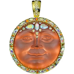 Kirks Folly Enchantress Seaview Moon 35MM Foldover Magnetic Pendant GT Copper - Picture 1 of 3
