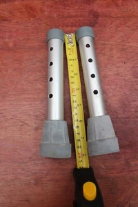 Pair of 8"legs from zimmer style walking frame READ DESC - Picture 1 of 5