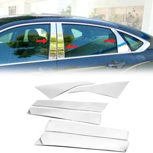 6pcs For 2014-2020 Chevrolet Impala Door Pillar Post Trim Chrome Car Accessories - Picture 1 of 8