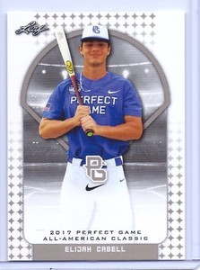ELIJAH CABELL 2017 "1ST EVER PRINTED" PERFECT GAME AAC ROOKIE CARD!!!