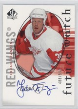 2005-06 SP Authentic Future Watch /999 Johan Franzen #154 Rookie Auto RC