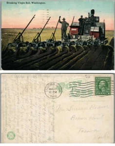 BREAKING VIRGIN BODEN WASHINGTON 1916 ANTIKE POSTKARTE - Bild 1 von 1