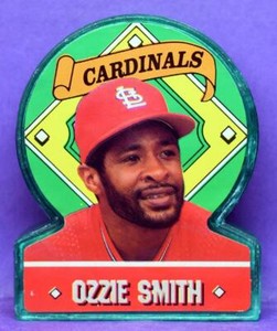 Ozzie Smith St. Louis Cardinals 1991 Topps Stand-Ups Test Issue with Candy #31