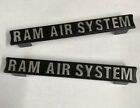 RAM AIR SYSTEM EMBOSSED PLATES for SUZUKI GT380, GT550 BRAND NEW *NOT STICKERS*