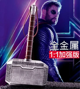 Avengers:Endgame Thor Hammer Mjolnir Full Metal 1:1 Model Props Collection Gift - Picture 1 of 6