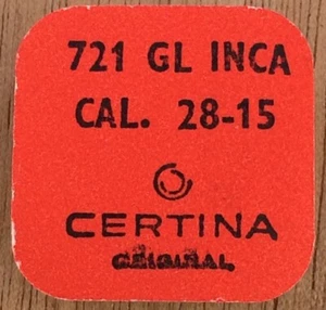 NOS New Certina KF 28-15 Part 721 GL Inca Balance Wheel Volante Genuine Vintage - Picture 1 of 2