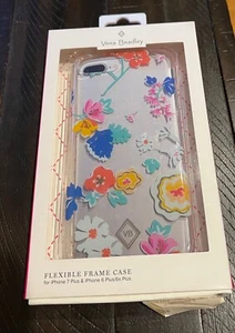 Vera Bradley Flexible Frame Case For iPhone 7 Plus / 8 Plus 5.5"-Santiago Floral - Photo 1 sur 2