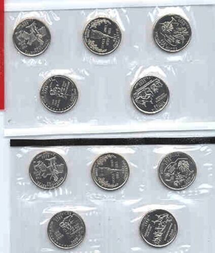 000020F1
2000 P D State Quarter Set Gem Bu in Mint Cello-10 Coins